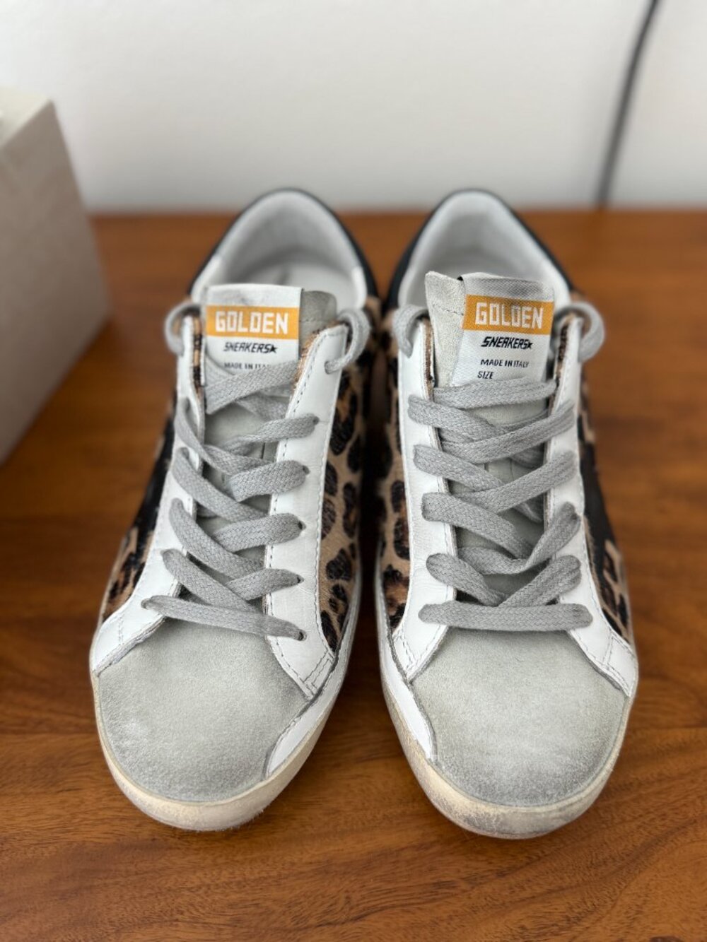NWT Golden Goose Leopard Super-Star Classic Sneakers - Picture 2 of 6